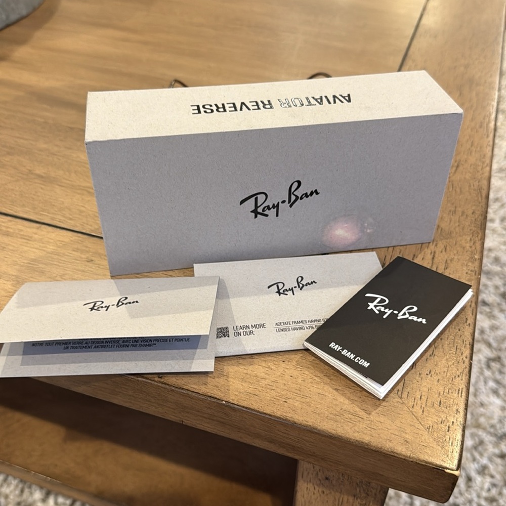Ray Ban Aviator Reverse Sunglasses - Picture 3 of 7